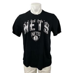 Ultra Game NBA Men's Brooklyn Nets Black Short Sleeve T Shirt Tee Top Size L